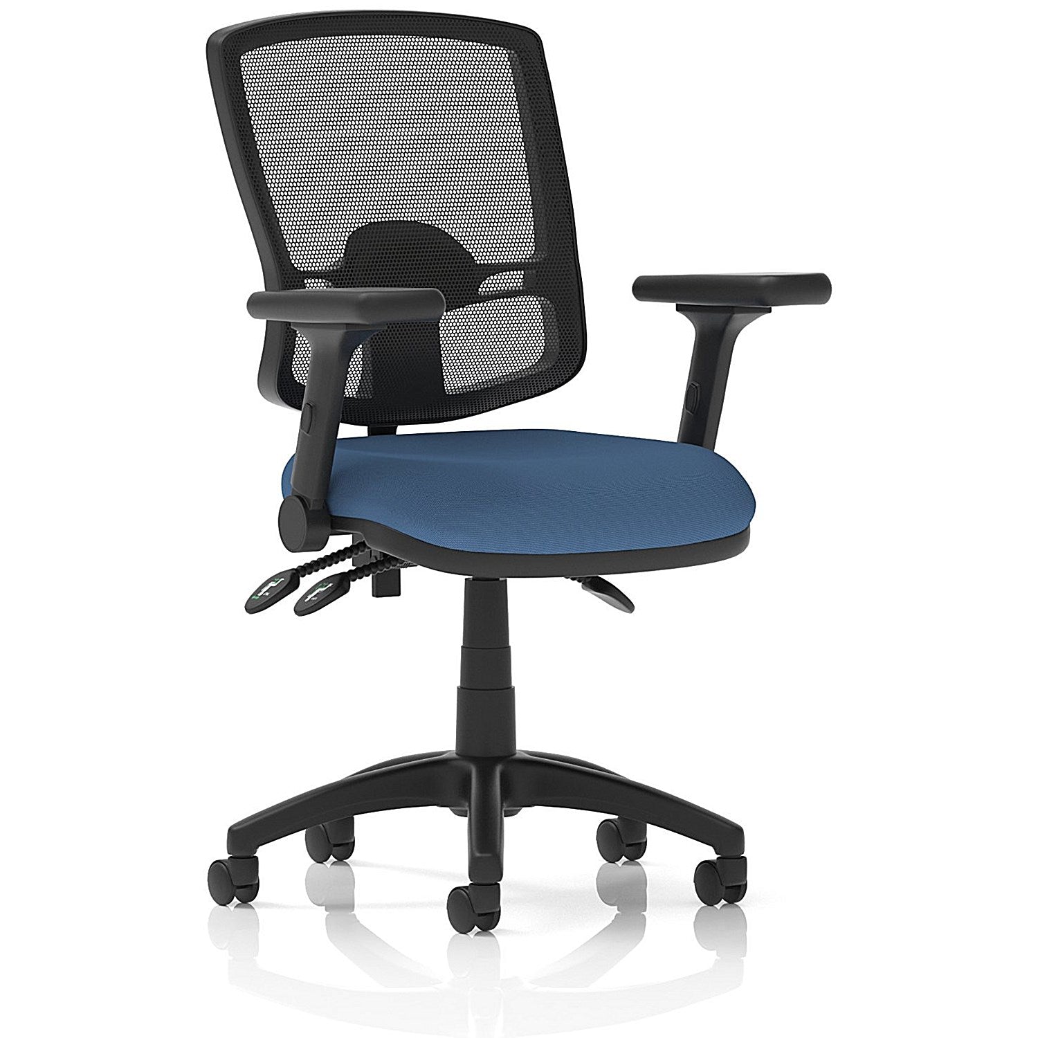 Eclipse Plus III Deluxe Mesh Back Lever Task Operator Chair, Folding Arms, Quest Limpet Easy2Order : KCUP3611