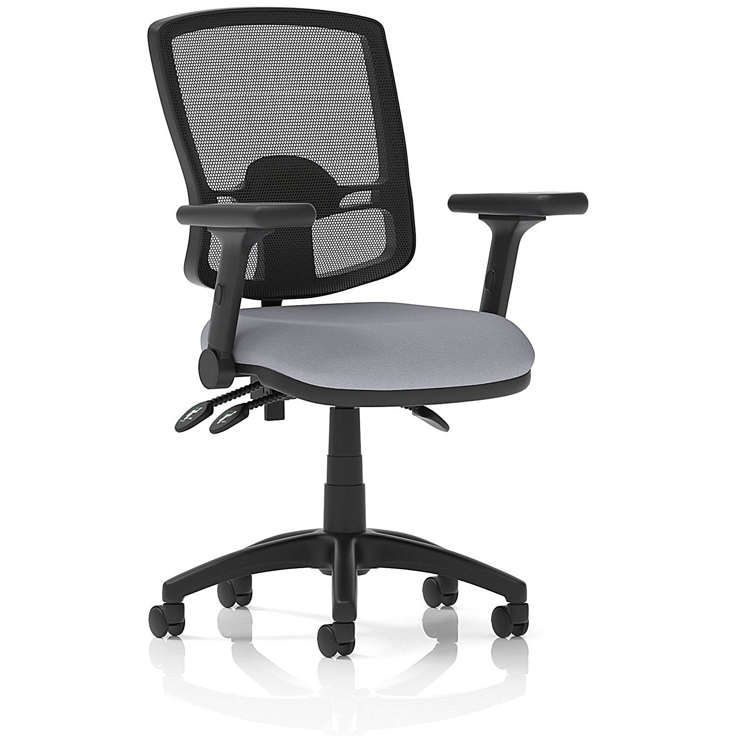 Eclipse Plus III Deluxe Mesh Back Lever Task Operator Chair, Folding Arms, Quest Shell Easy2Order : KCUP3614