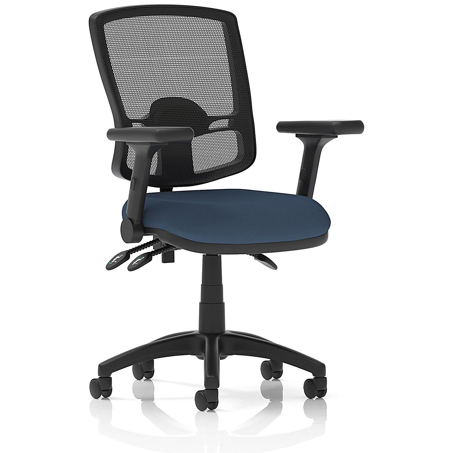 Eclipse Plus III Deluxe Mesh Back Lever Task Operator Chair, Folding Arms, Quest Whelk Easy2Order : KCUP3616