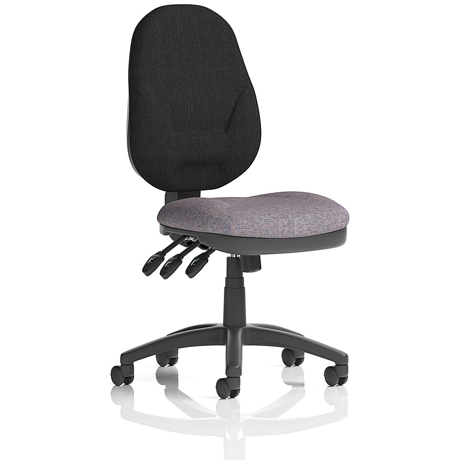 Eclipse Plus XL Black Back Lever Task Operator Chair, Rivet Fuse Easy2Order : KCUP3630