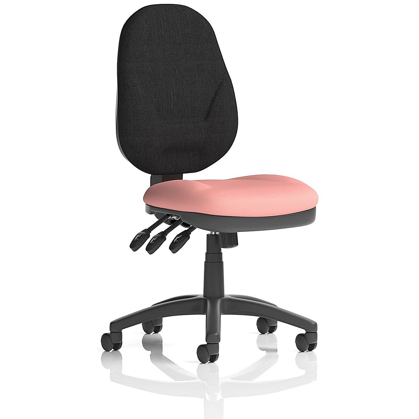 Eclipse Plus XL Black Back Lever Task Operator Chair, Quest Shrimp Easy2Order : KCUP3639