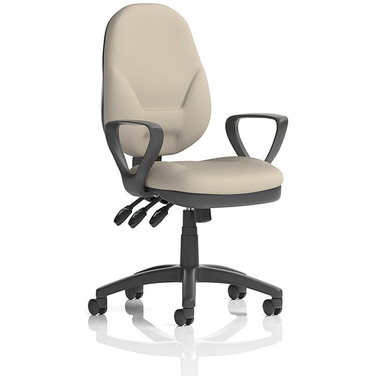 Eclipse Plus XL Lever Task Operator Chair, Fixed Height Arms, Quest Salt Easy2Order : KCUP3649