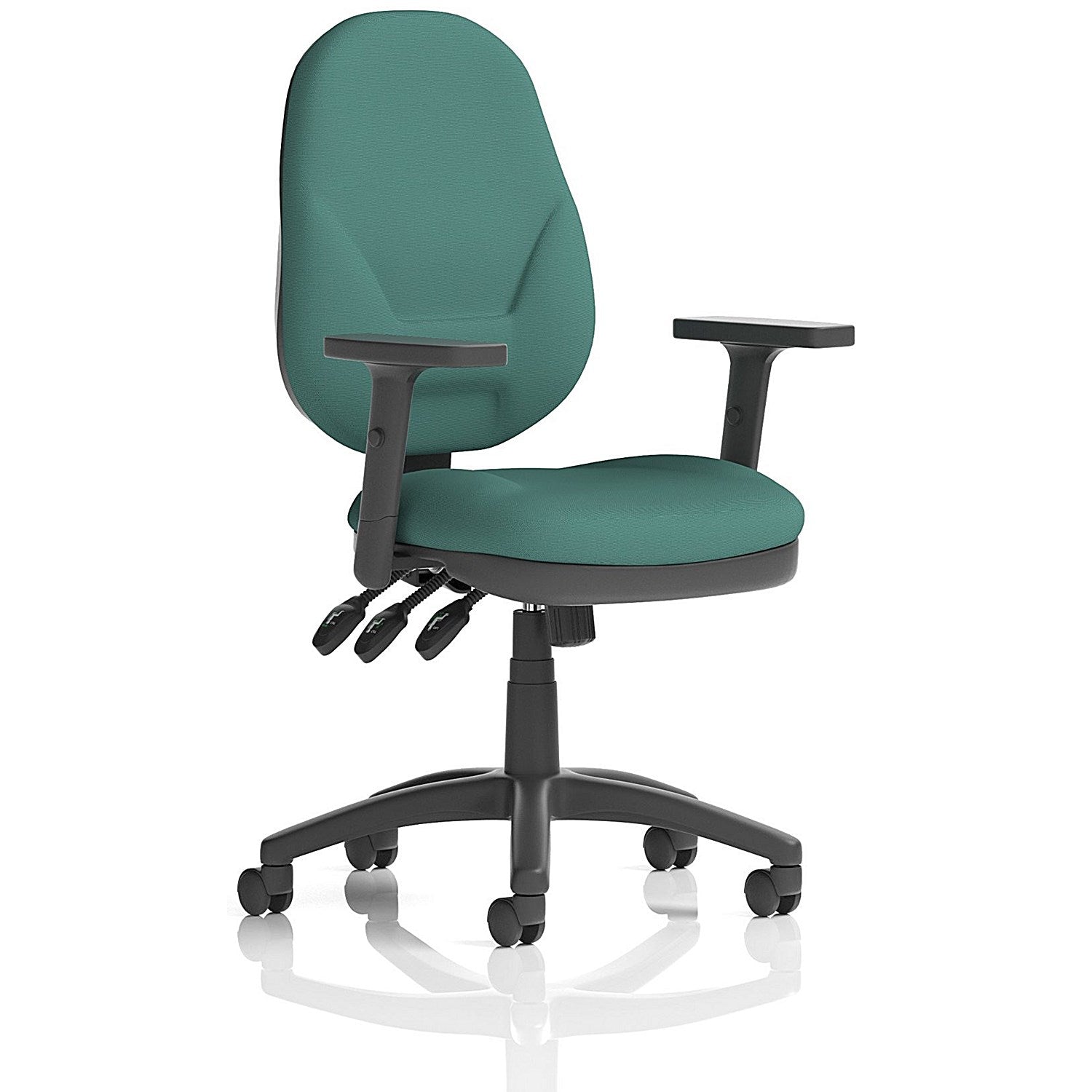 Eclipse Plus XL Lever Task Operator Chair, Height Adjustable Arms, Quest Kelp Easy2Order : KCUP3670
