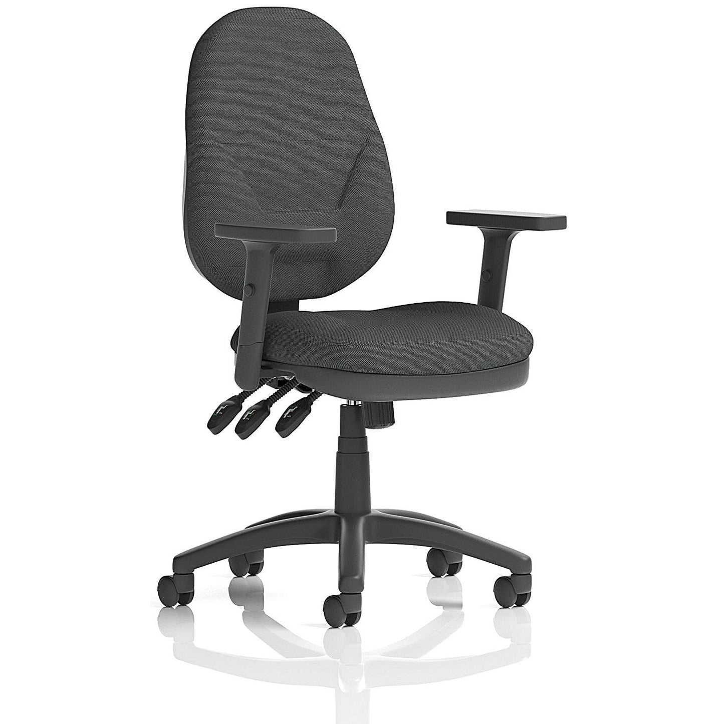 Eclipse Plus XL Lever Task Operator Chair, Height Adjustable Arms, Quest Mussel Easy2Order : KCUP3672