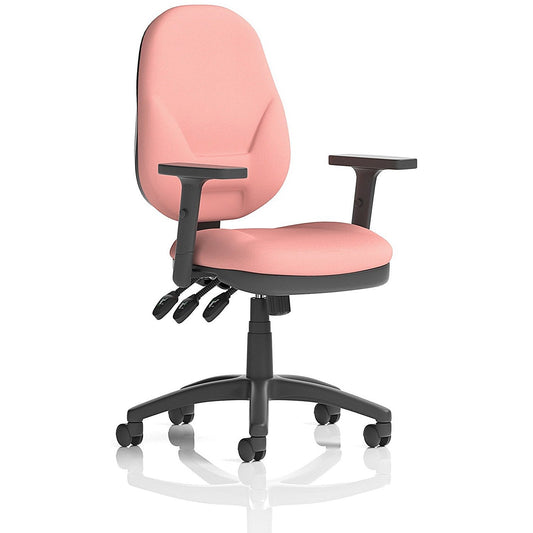 Eclipse Plus XL Lever Task Operator Chair, Height Adjustable Arms, Quest Shrimp Easy2Order : KCUP3675