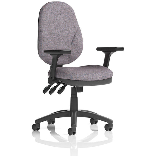 Eclipse Plus XL Lever Task Operator Chair, Folding Arms, Rivet Fuse Easy2Order : KCUP3690