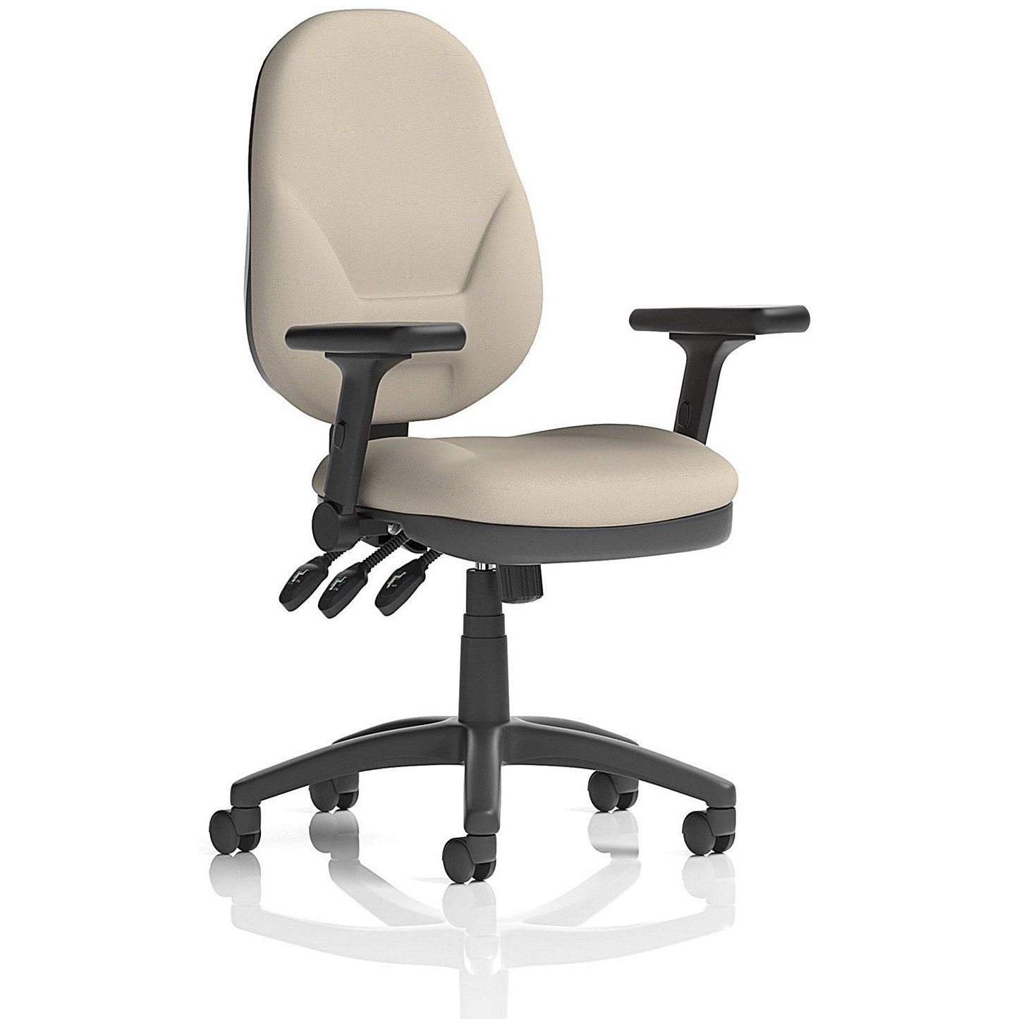 Eclipse Plus XL Lever Task Operator Chair, Folding Arms, Quest Salt Easy2Order : KCUP3697
