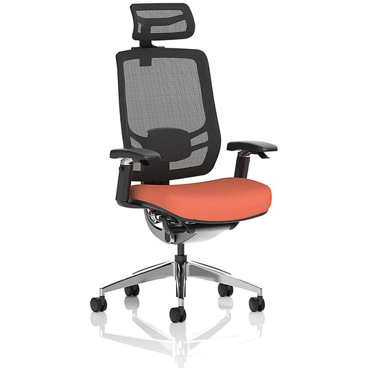 Ergo Click Mesh Back Chair With Headrest, Height Adjustable Arms, Quest Crab Easy2Order : KCUP3729