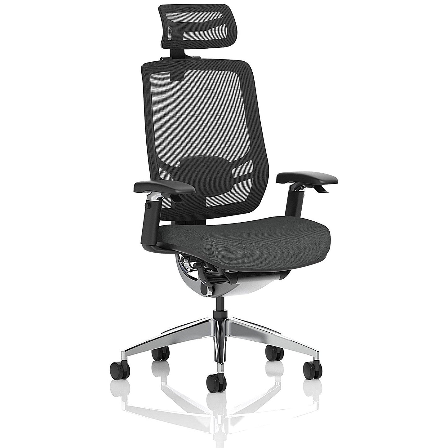Ergo Click Mesh Back Chair With Headrest, Height Adjustable Arms, Quest Mussel Easy2Order : KCUP3732