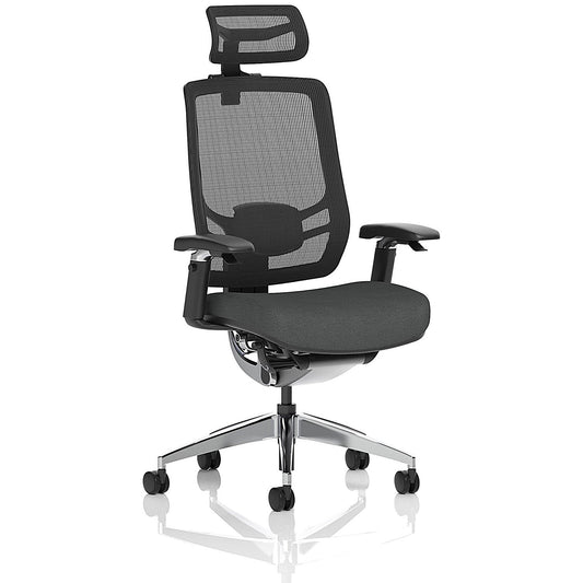 Ergo Click Mesh Back Chair With Headrest, Height Adjustable Arms, Quest Mussel Easy2Order : KCUP3732