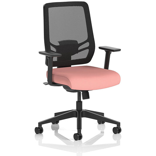 Ergo Twist Mesh Back Ergonomic Task Operator Office Chair, Height Adjustable Arms, Seat Quest Shrimp Easy2Order : KCUP3747