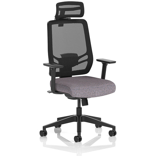 Ergo Twist Mesh Back Ergonomic Task Operator Office Chair With Headrest, Height Adjustable Arms, Rivet Fuse Easy2Order : KCUP3750