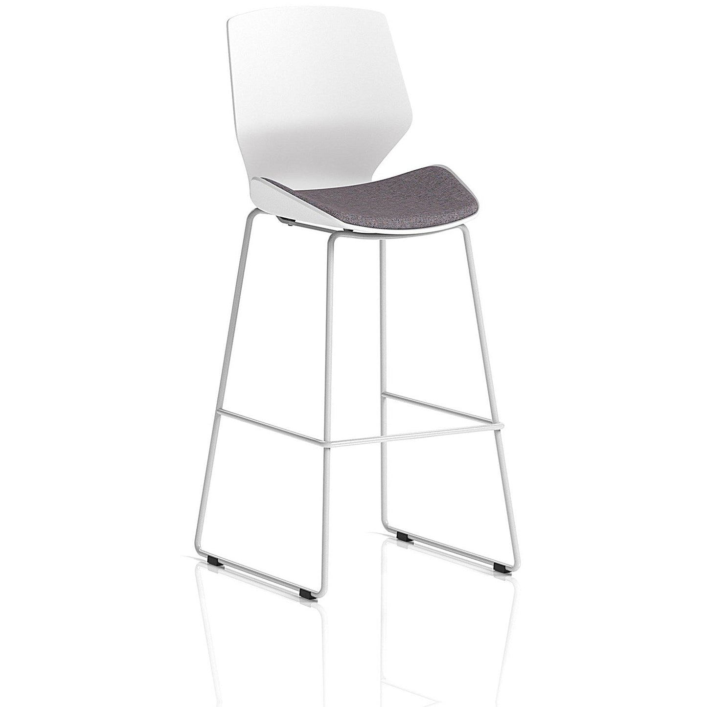 Florence White Frame High Stool, Rivet Fuse Easy2Order : KCUP3834