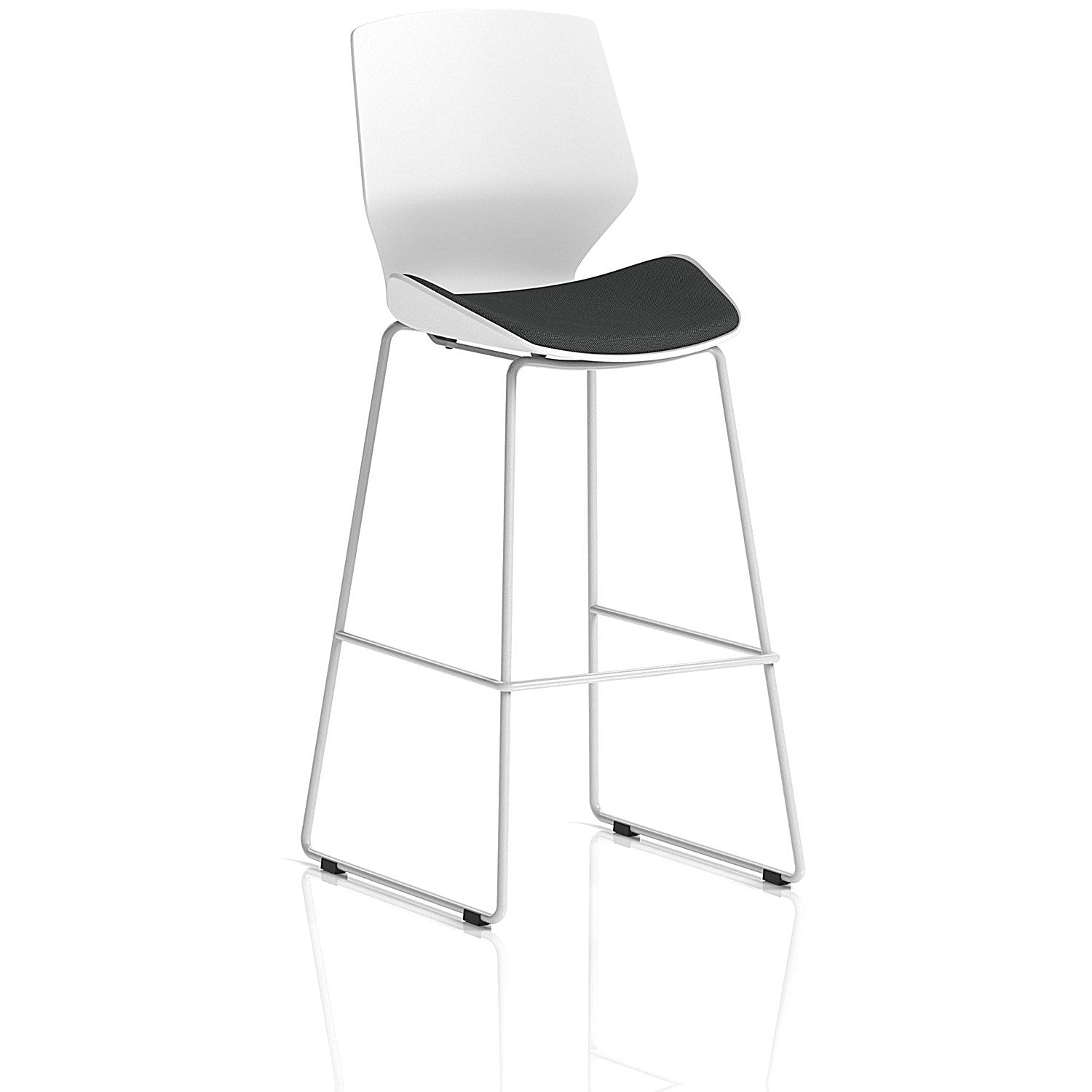 Florence White Frame High Stool, Quest Mussel Easy2Order : KCUP3840