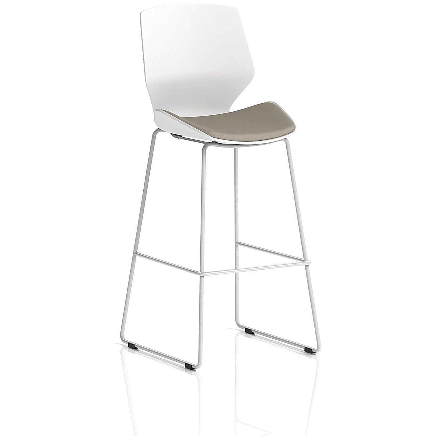 Florence White Frame High Stool, Quest Salt Easy2Order : KCUP3841