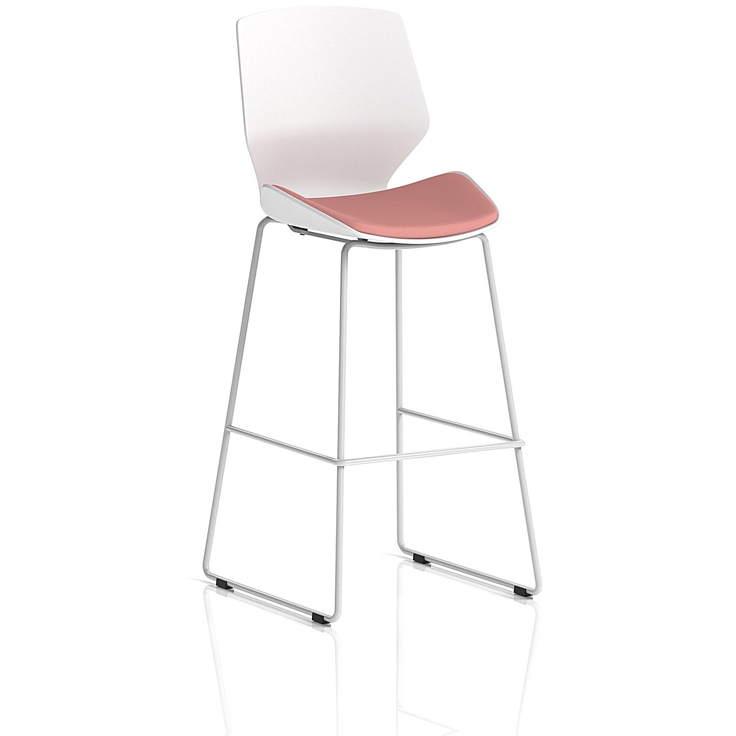 Florence White Frame High Stool, Quest Shrimp Easy2Order : KCUP3843