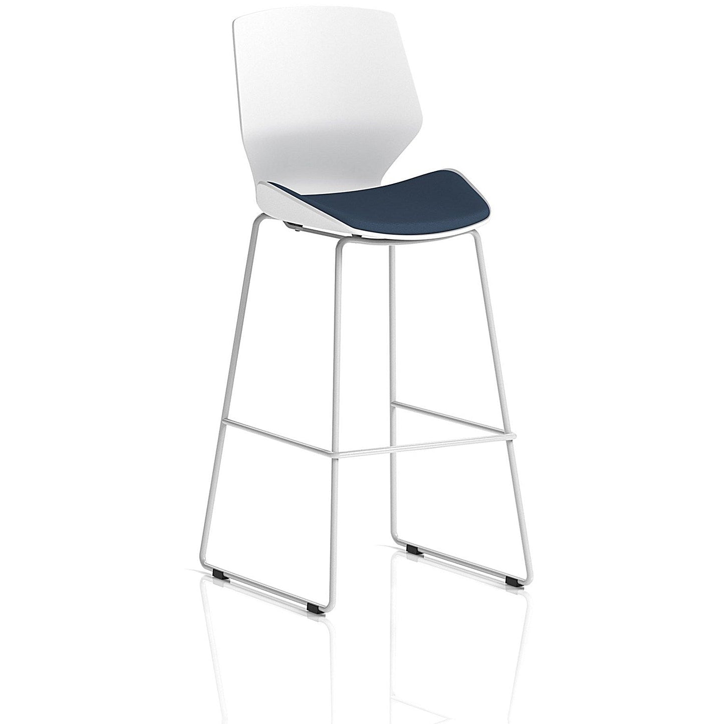 Florence White Frame High Stool, Quest Whelk Easy2Order : KCUP3844