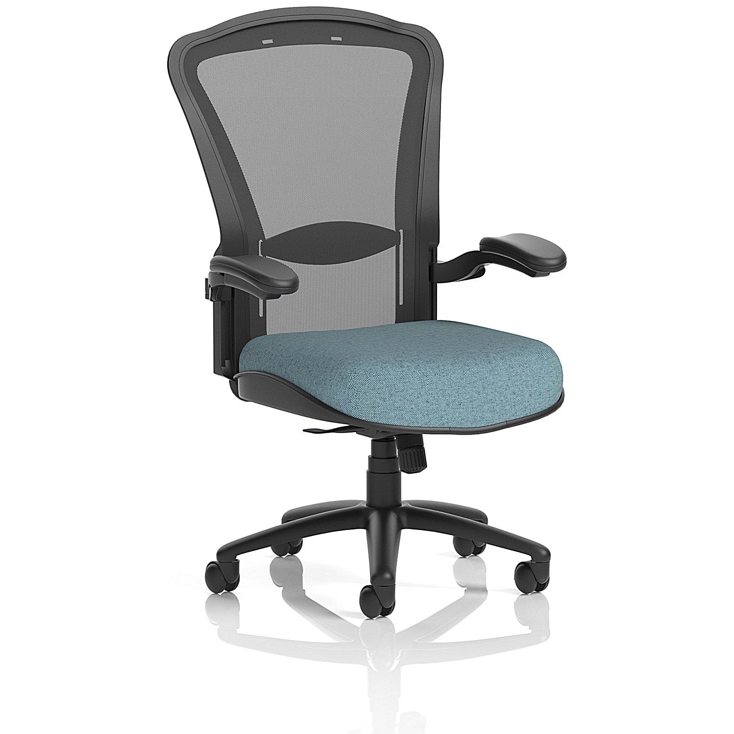 Houston Heavy Duty Mesh Back Task Operator Chair, Folding Arms, Rivet Quench Easy2Order : KCUP3871