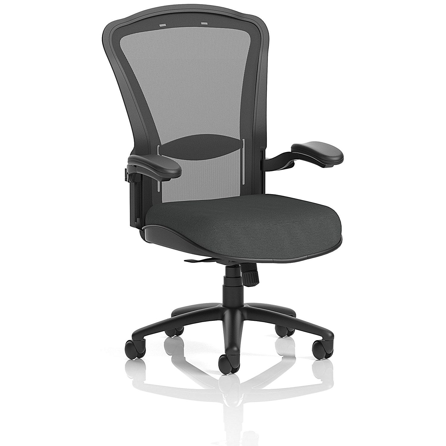 Houston Heavy Duty Mesh Back Task Operator Chair, Folding Arms, Quest Mussel Easy2Order : KCUP3876