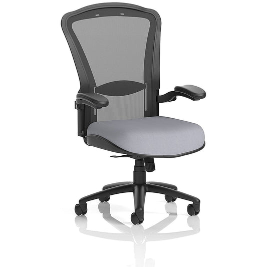 Houston Heavy Duty Mesh Back Task Operator Chair, Folding Arms, Quest Shell Easy2Order : KCUP3878