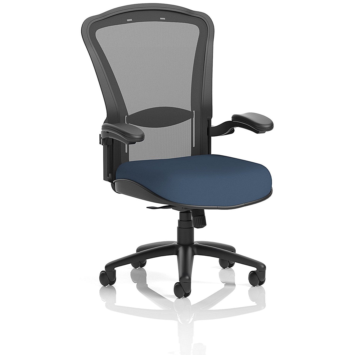 Houston Heavy Duty Mesh Back Task Operator Chair, Folding Arms, Quest Whelk Easy2Order : KCUP3880