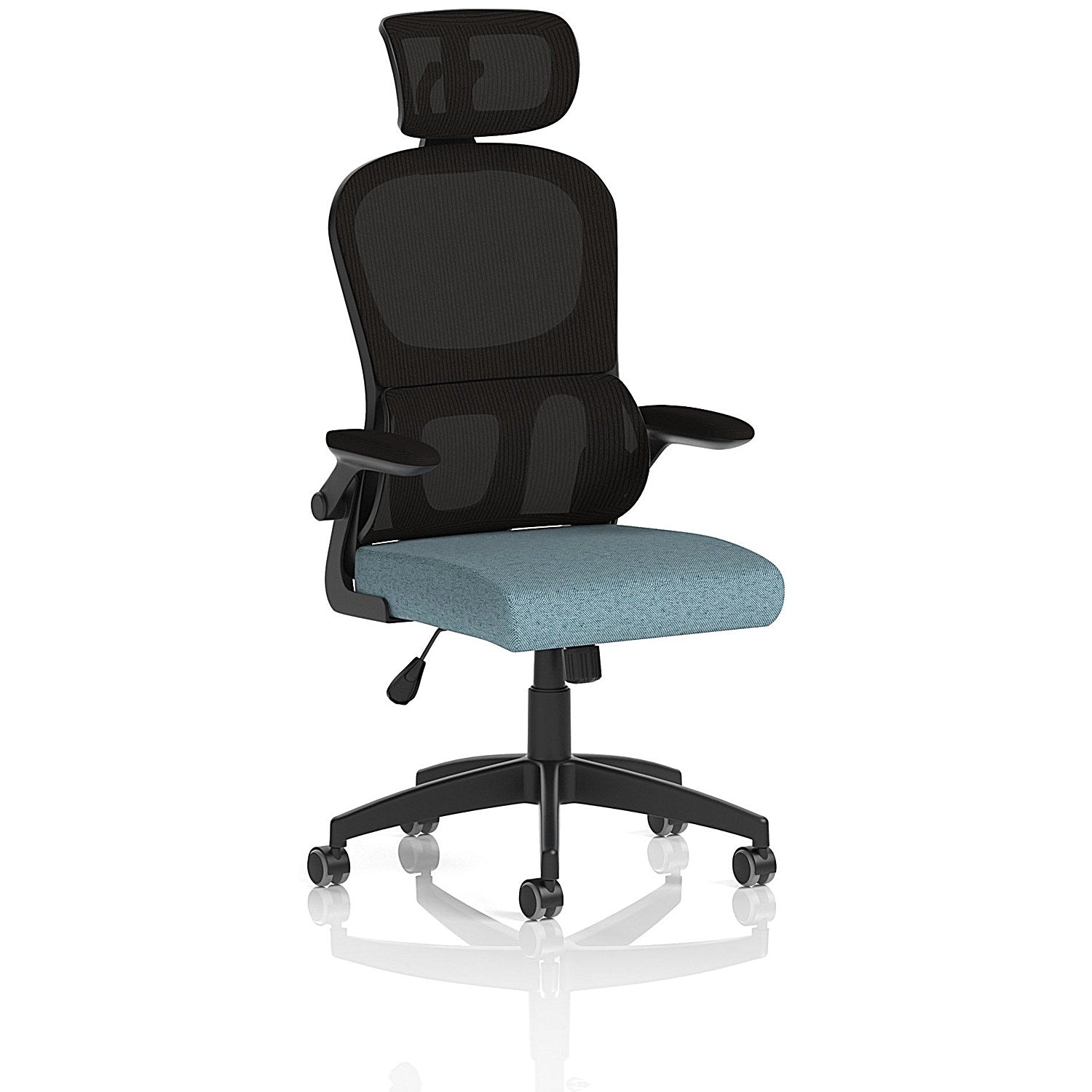 Iris Mesh Back Task Operator With Headrest, Folding Arms, Rivet Quench Easy2Order : KCUP3883