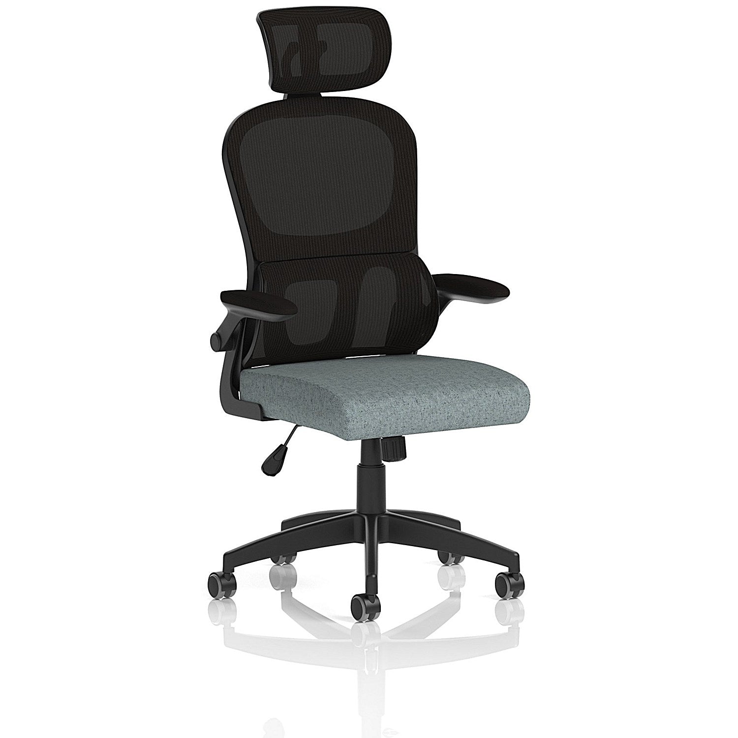 Iris Mesh Back Task Operator With Headrest, Folding Arms, Rivet Tensile Easy2Order : KCUP3884