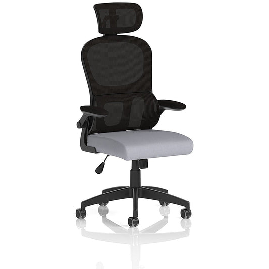 Iris Mesh Back Task Operator With Headrest, Folding Arms, Quest Shell Easy2Order : KCUP3890