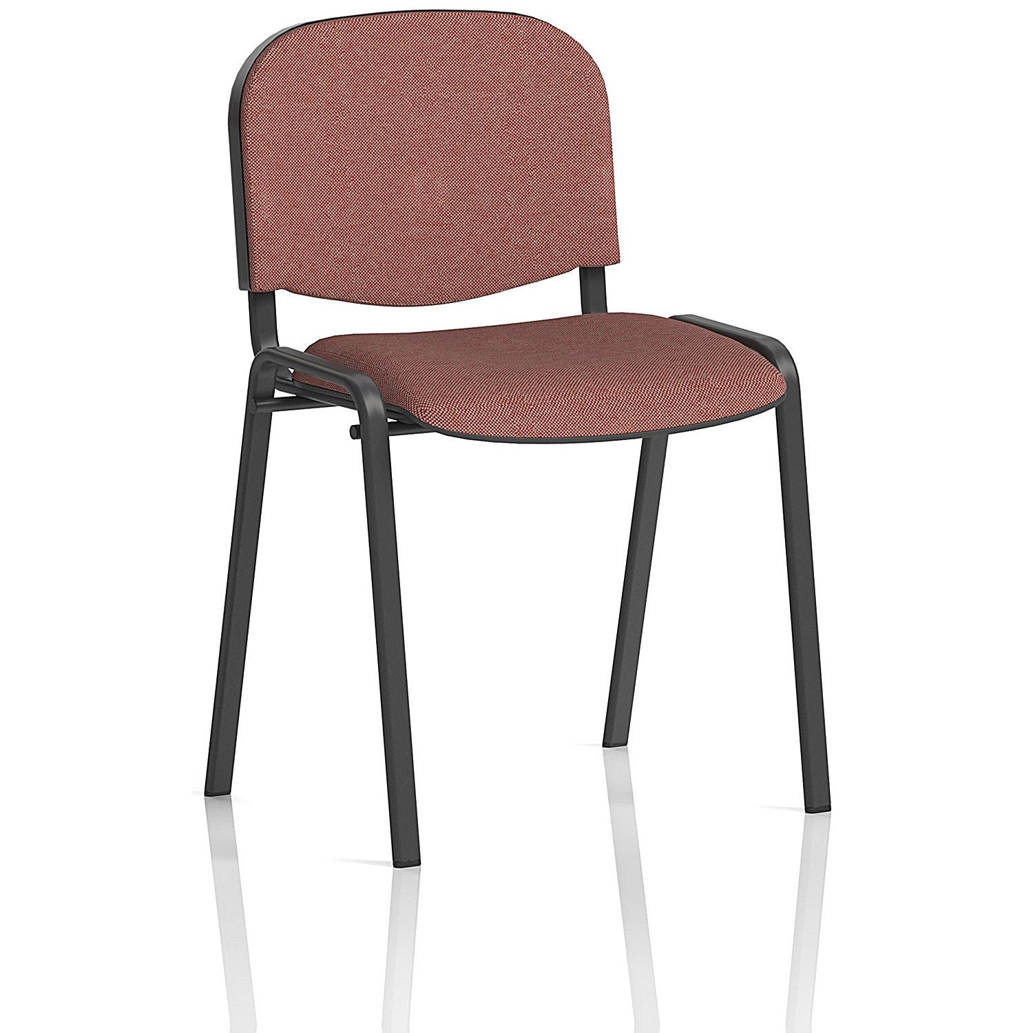 ISO Black Frame Stacking Chair, Rivet Forge, Pack of 4 Easy2Order : KCUP3893