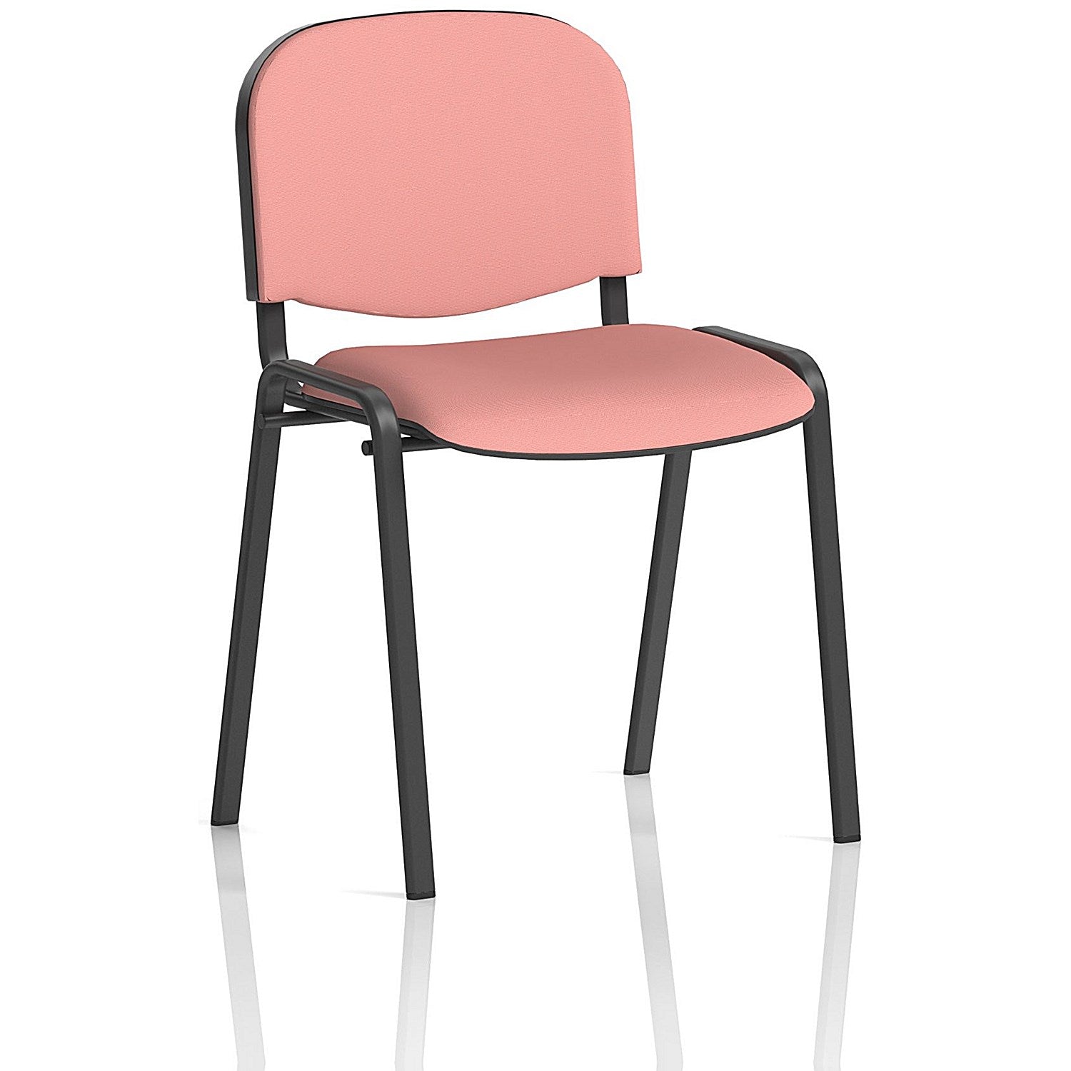 ISO Black Frame Stacking Chair, Quest Shrimp, Pack of 4 Easy2Order : KCUP3903