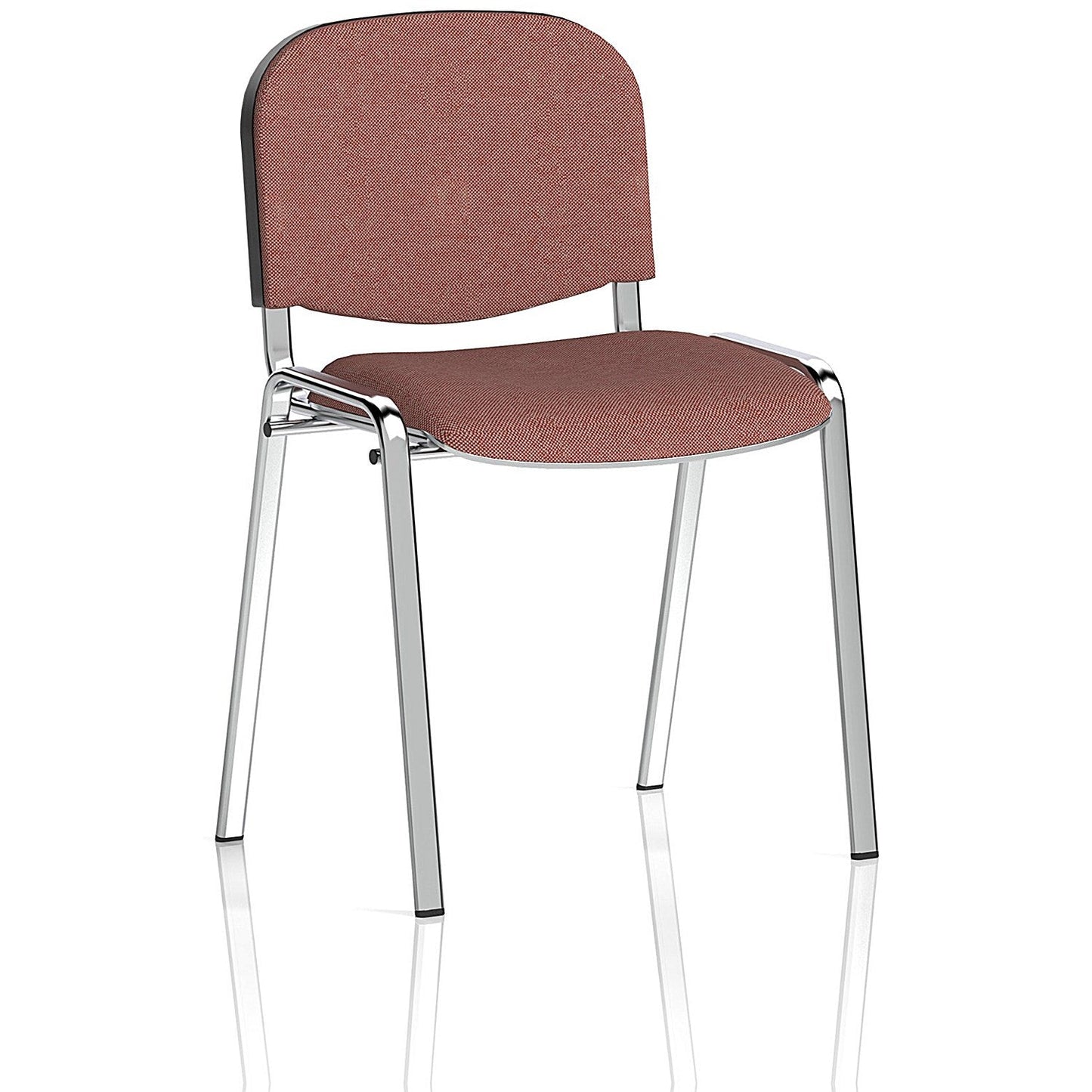 ISO Chrome Frame Stacking Chair, Rivet Forge, Pack of 4 Easy2Order : KCUP3917
