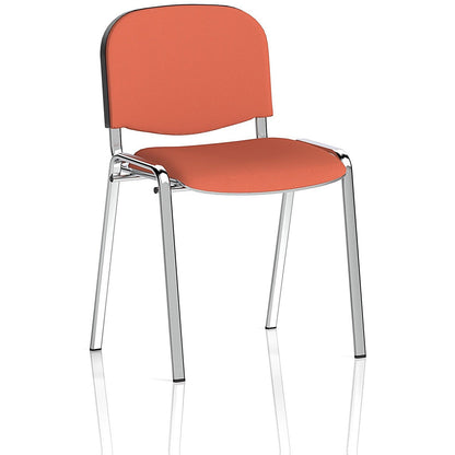 ISO Chrome Frame Stacking Chair, Quest Crab, Pack of 4 Easy2Order : KCUP3921