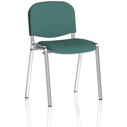 ISO Chrome Frame Stacking Chair, Quest Kelp, Pack of 4 Easy2Order : KCUP3922