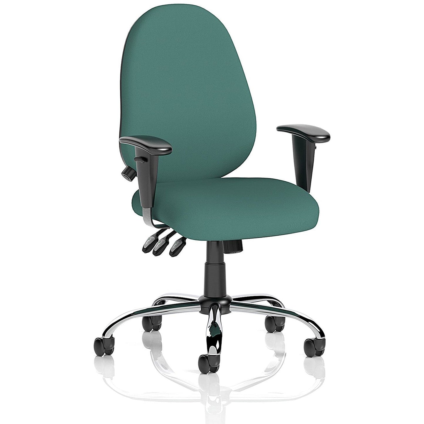 Lisbon Task Operator Chair, Height Adjustable Arms, Quest Kelp Easy2Order : KCUP3970