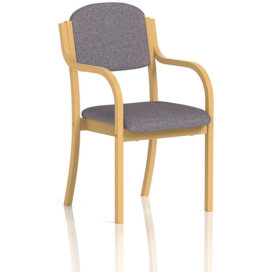 Madrid Visitor Chair, With Arms, Rivet Fuse Easy2Order : KCUP3978