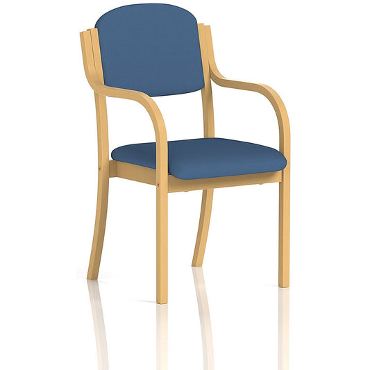 Madrid Visitor Chair, With Arms, Quest Limpet Easy2Order : KCUP3983