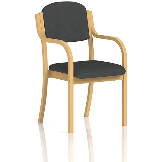 Madrid Visitor Chair, With Arms, Quest Mussel Easy2Order : KCUP3984
