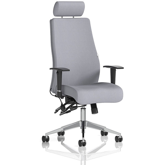 Onyx Ergo Posture Chair With Headrest, Height Adjustable Arms, Quest Shell Easy2Order : KCUP4034