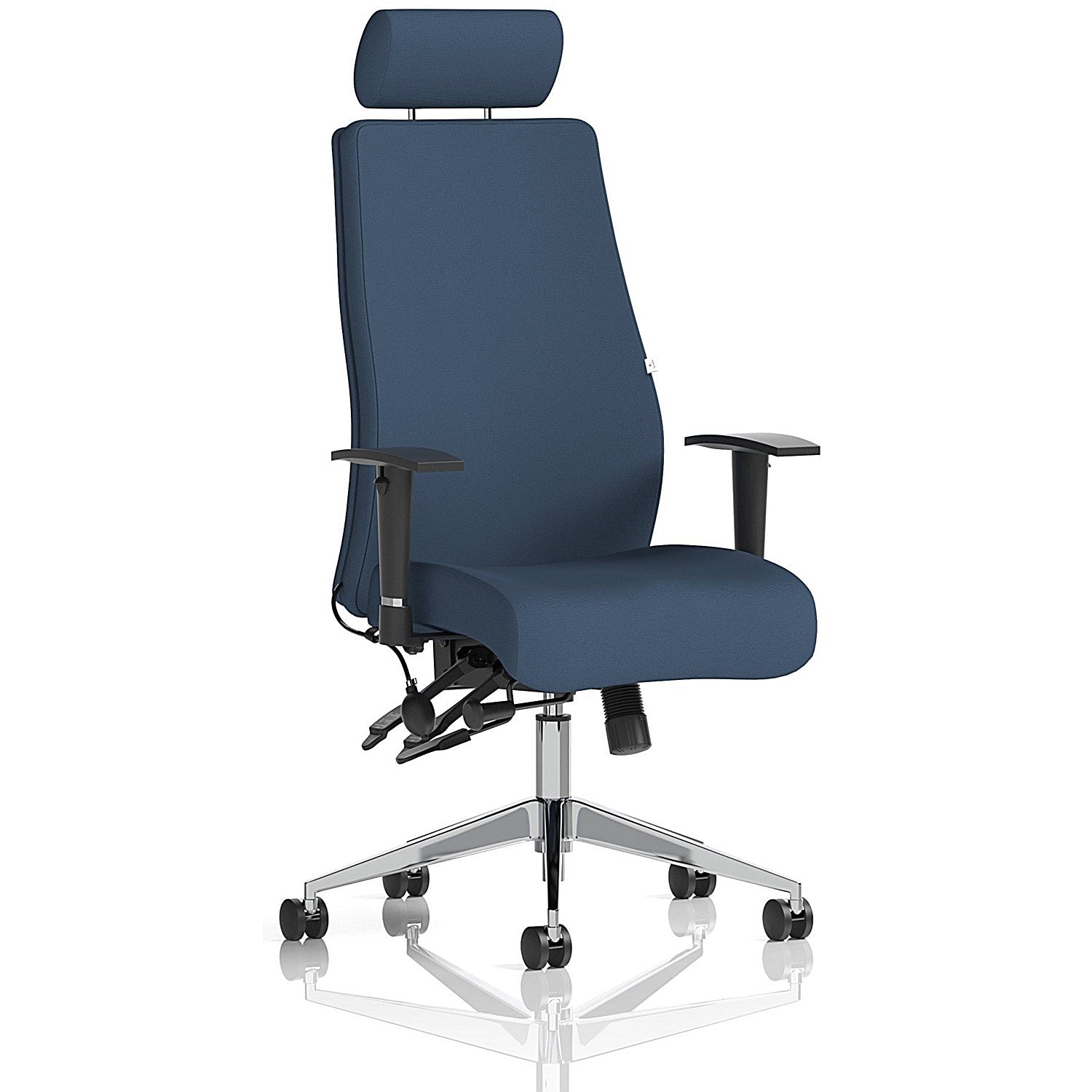 Onyx Ergo Posture Chair With Headrest, Height Adjustable Arms, Quest Whelk Easy2Order : KCUP4036