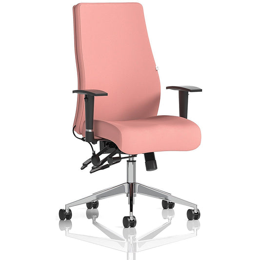 Onyx Ergo Posture Chair, Height Adjustable Arms, Quest Shrimp Easy2Order : KCUP4059