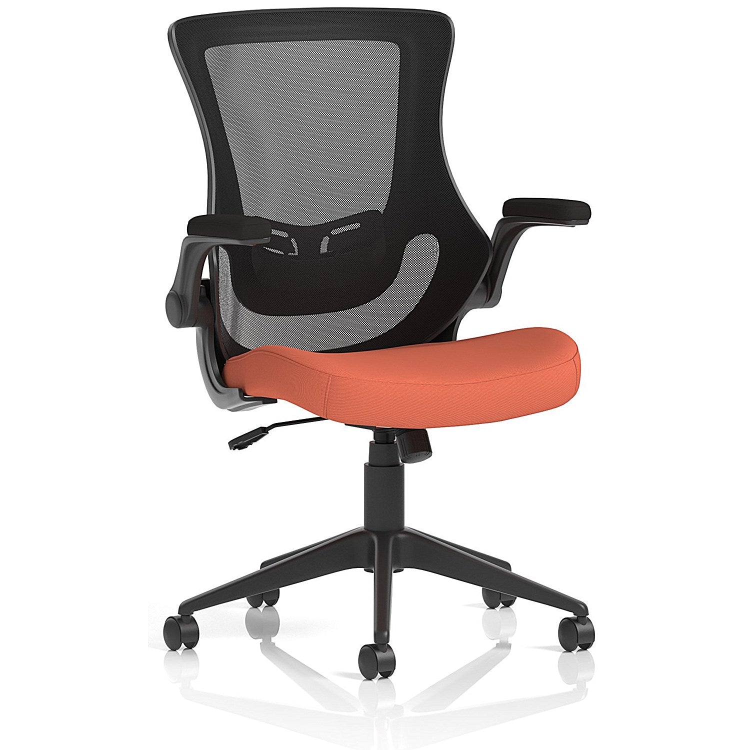 Orbit Black Mesh Back Chair, Folding Arms, Quest Crab Easy2Order : KCUP4077