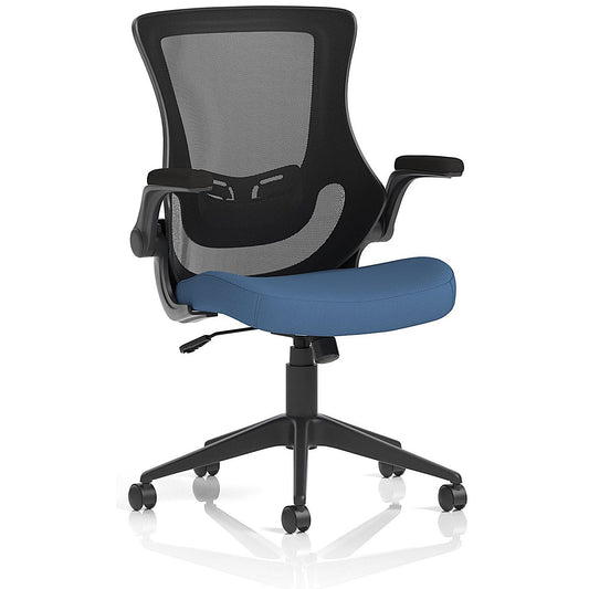 Orbit Black Mesh Back Chair, Folding Arms, Quest Limpet Easy2Order : KCUP4079