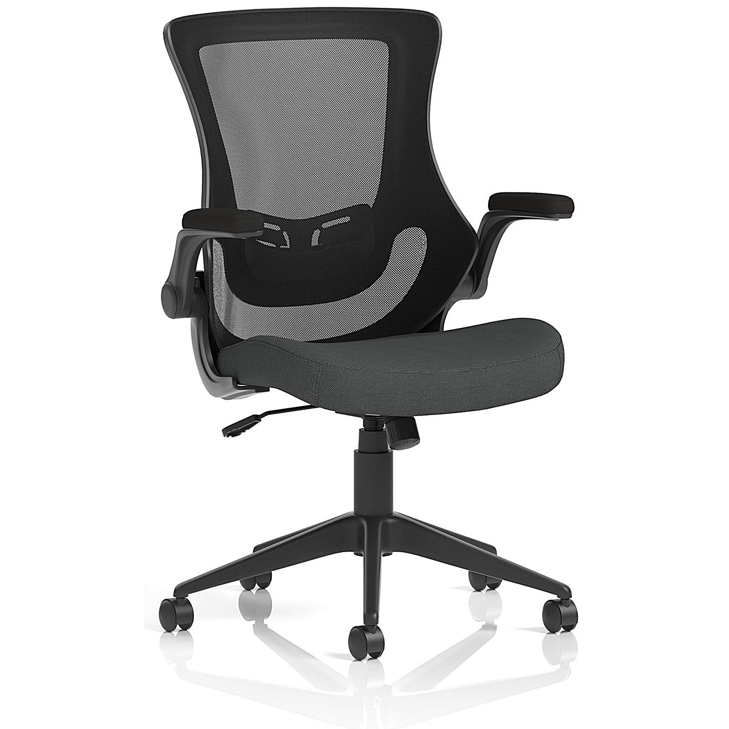 Orbit Black Mesh Back Chair, Folding Arms, Quest Mussel Easy2Order : KCUP4080