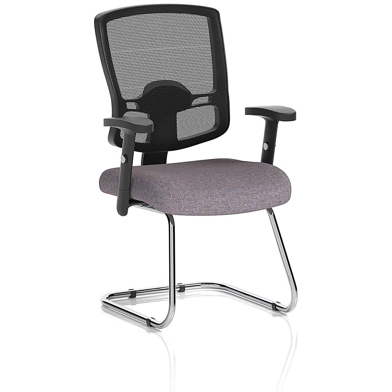 Portland Cantilever Mesh Back Visitor Chair, Height Adjustable Arms, Rivet Fuse Easy2Order : KCUP4086
