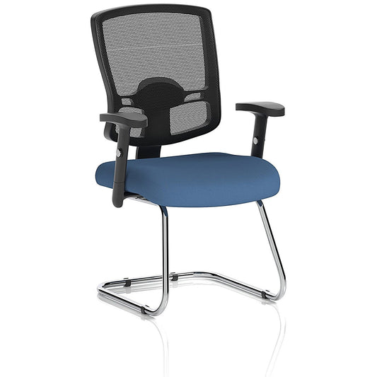 Portland Cantilever Mesh Back Visitor Chair, Height Adjustable Arms, Quest Limpet Easy2Order : KCUP4091