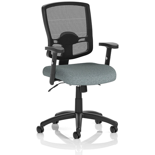 Portland II Mesh Back Chair, Height Adjustable Arms, Rivet Tensile Easy2Order : KCUP4124