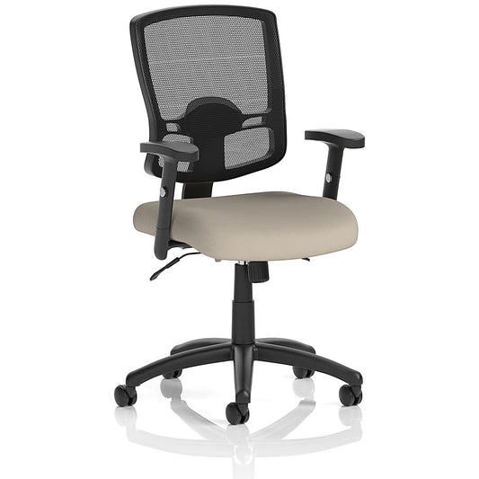 Portland II Mesh Back Chair, Height Adjustable Arms, Quest Salt Easy2Order : KCUP4129