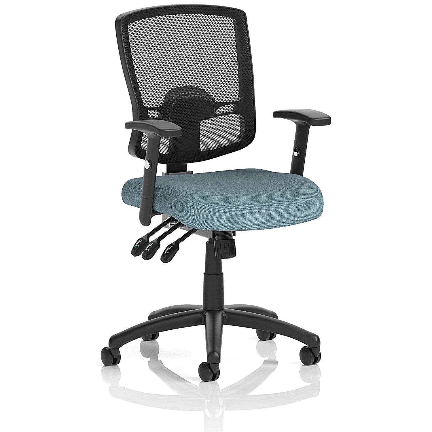 Portland III Mesh Back Chair, Height Adjustable Arms, Rivet Quench Easy2Order : KCUP4135