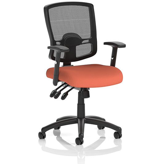 Portland III Mesh Back Chair, Height Adjustable Arms, Quest Crab Easy2Order : KCUP4137