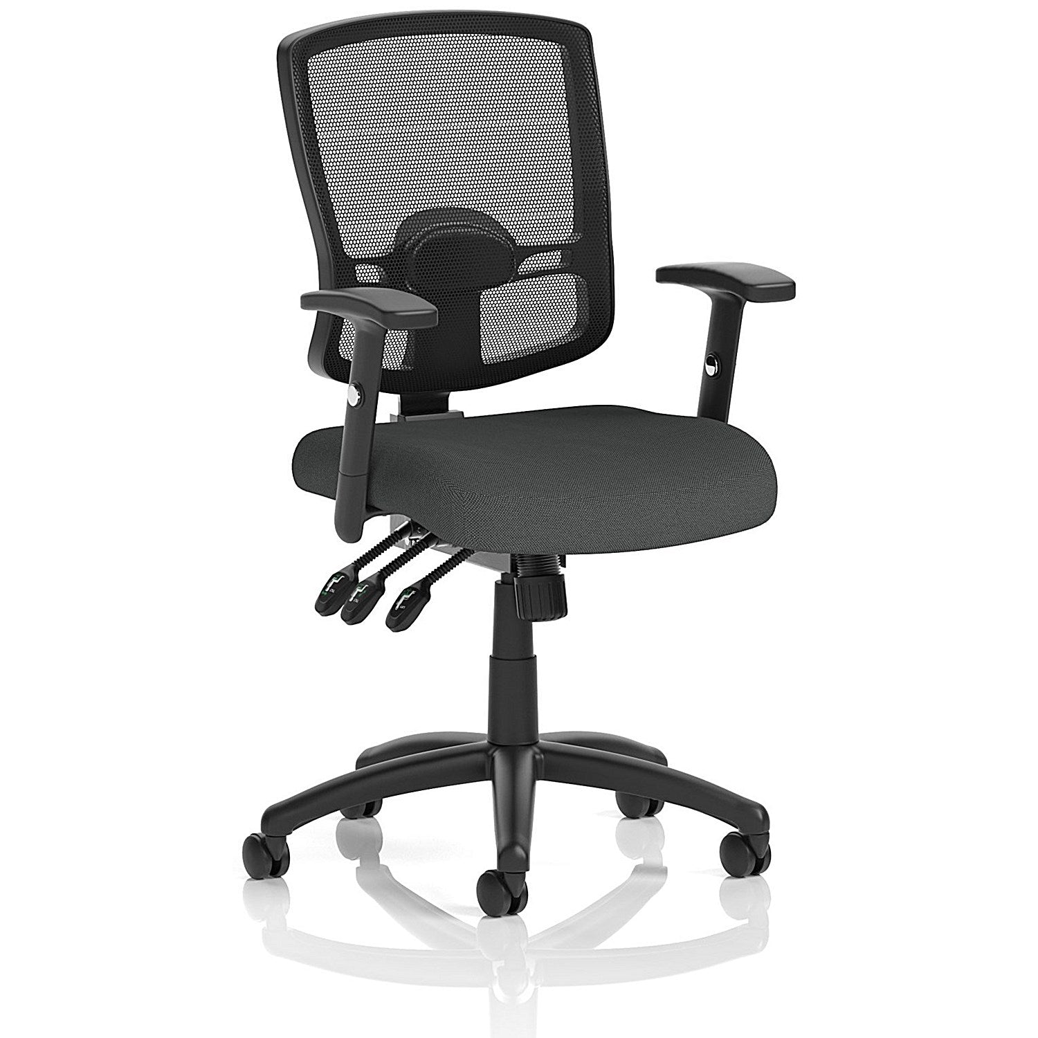 Portland III Mesh Back Chair, Height Adjustable Arms, Quest Mussel Easy2Order : KCUP4140